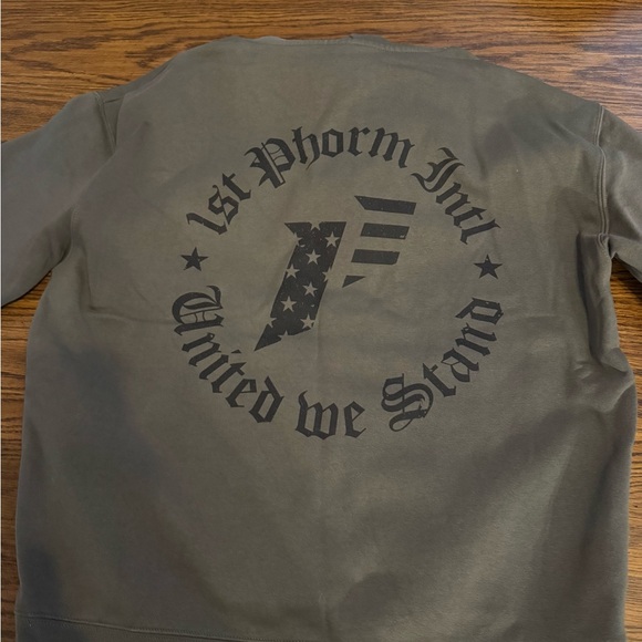 1st Phorm Men's Olive Hoodie - Picture 3 of 3